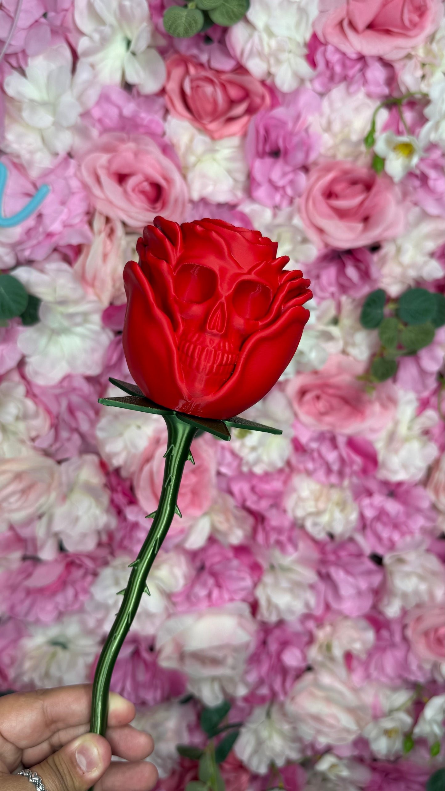 Skull Rose w/Base